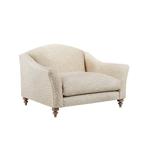 Glamorous Lounging with Orla Sofa's Sweeping Arm Design