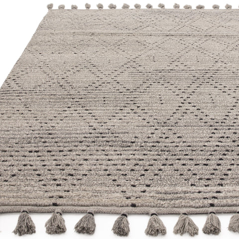 GREY AND BLACK NEPAL RUG