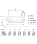 Rossetti Sofa Dimensions